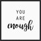Quotable III by Anna Hambly 16-in. W x 16-in. H. Canvas Wall Art Print Framed in Black